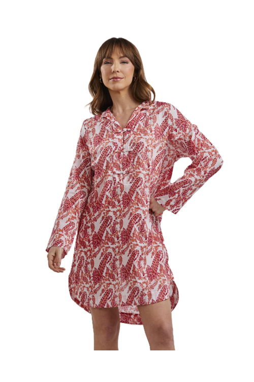 CAMISÃO CURTO CASHEMERIE VERMELHO