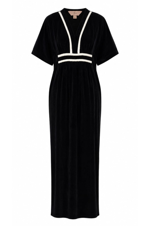 KAFTAN LONGO DEEP PLUSH 1026 PRETO