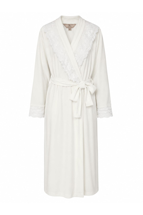 ROBE LONGO DEEP PLUSH 1026 OFF WHITE