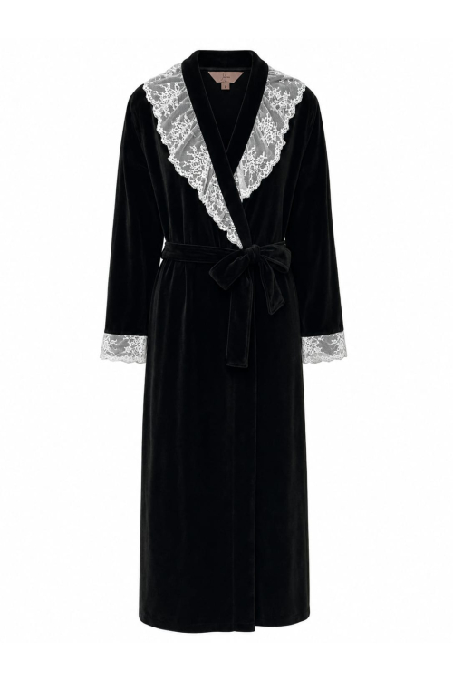 ROBE LONGO DEEP PLUSH 1026 PRETO