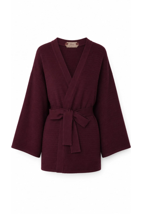 CASACO TRICOT TAMARA BORDO 