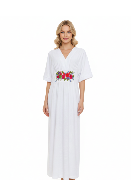 KAFTAN LONGO ATOALHADO KLINT 1025 BRANCO