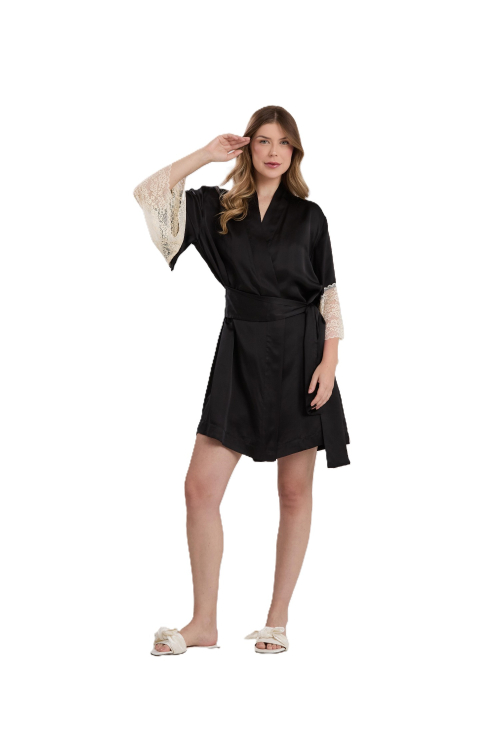 ROBE CURTO NOIR 2025 100% SEDA