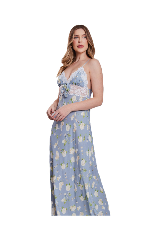 CAMISOLA LONGA IRIS AZUL CARIBE