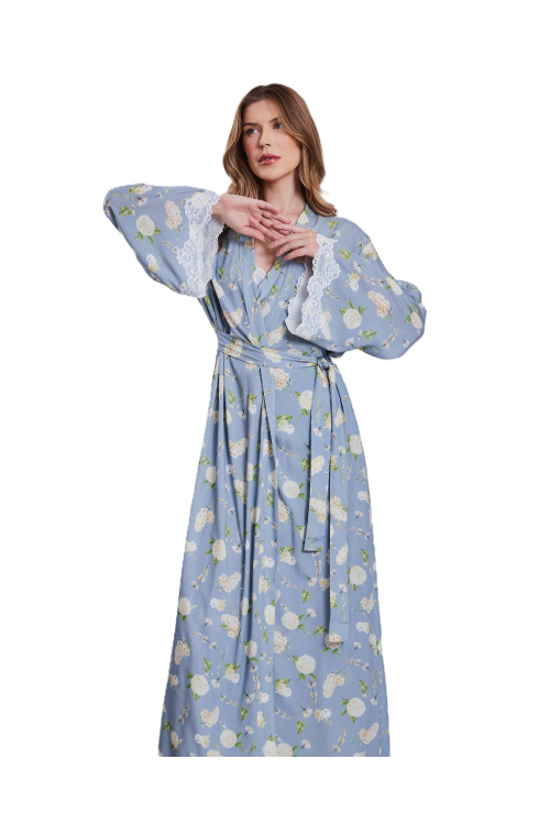 ROBE LONGO IRIS AZUL CARIBE