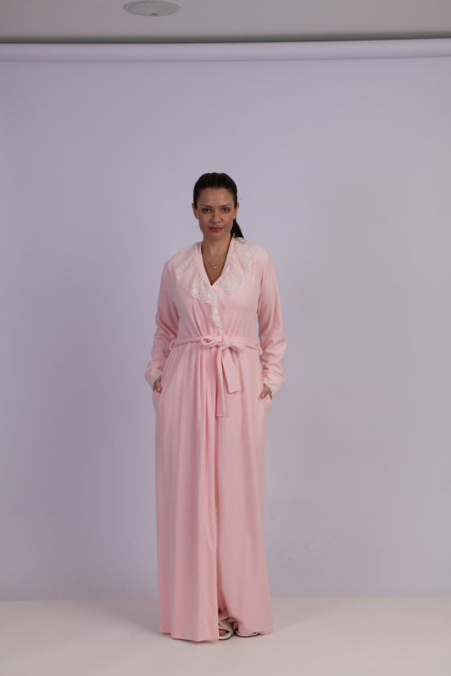 Robe Longo Flix Plush Rosa